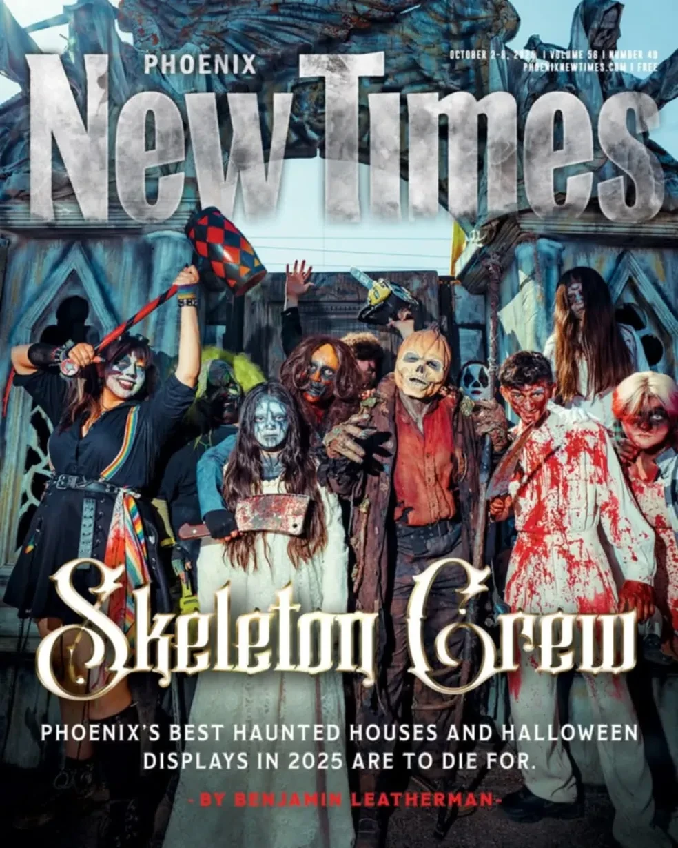 Phoenix New Times Skeleton Crew Halloween cover